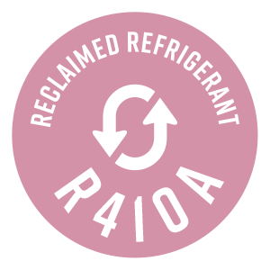 Verwendet nur regeneriertes R410A: ein Kältemittel, das mit dem Original identisch ist, jedoch aus vorhandenen Systemen zurückgewonnen wurde. Für eine zunehmendere Kreislaufwirtschaft.