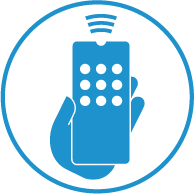 IOS- und Android-Anwendung für Smartphones und Tablets, die die lokale und Fernsteuerung eines oder mehrerer Bi2-Terminals ermöglicht.